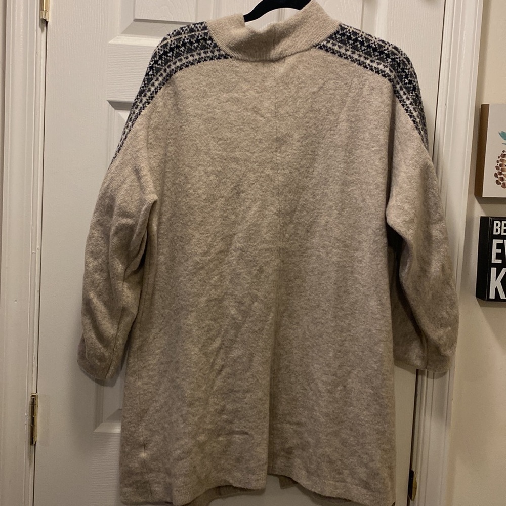 Beige Patterned Cardigan - Picture 5 of 5